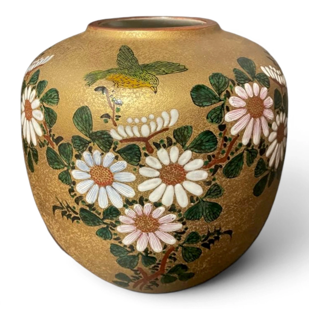 陶瓷多色老式原版古董日本花瓶| eBay