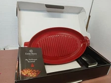 emile Henry fish grill france Red