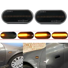 2x LED Lightbar Seitenblinker Schwarz für Seat Ibiza 2 3 4 Leon Mii Toledo 1 2 3