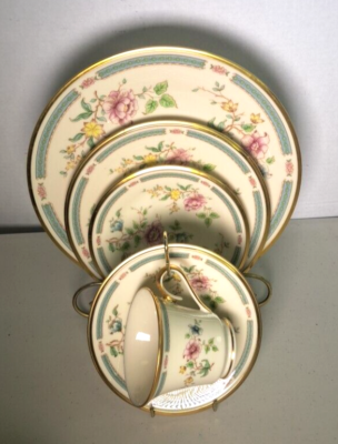 Lenox Morning Blossom Pattern 5 Piece Place Setting Bone China 