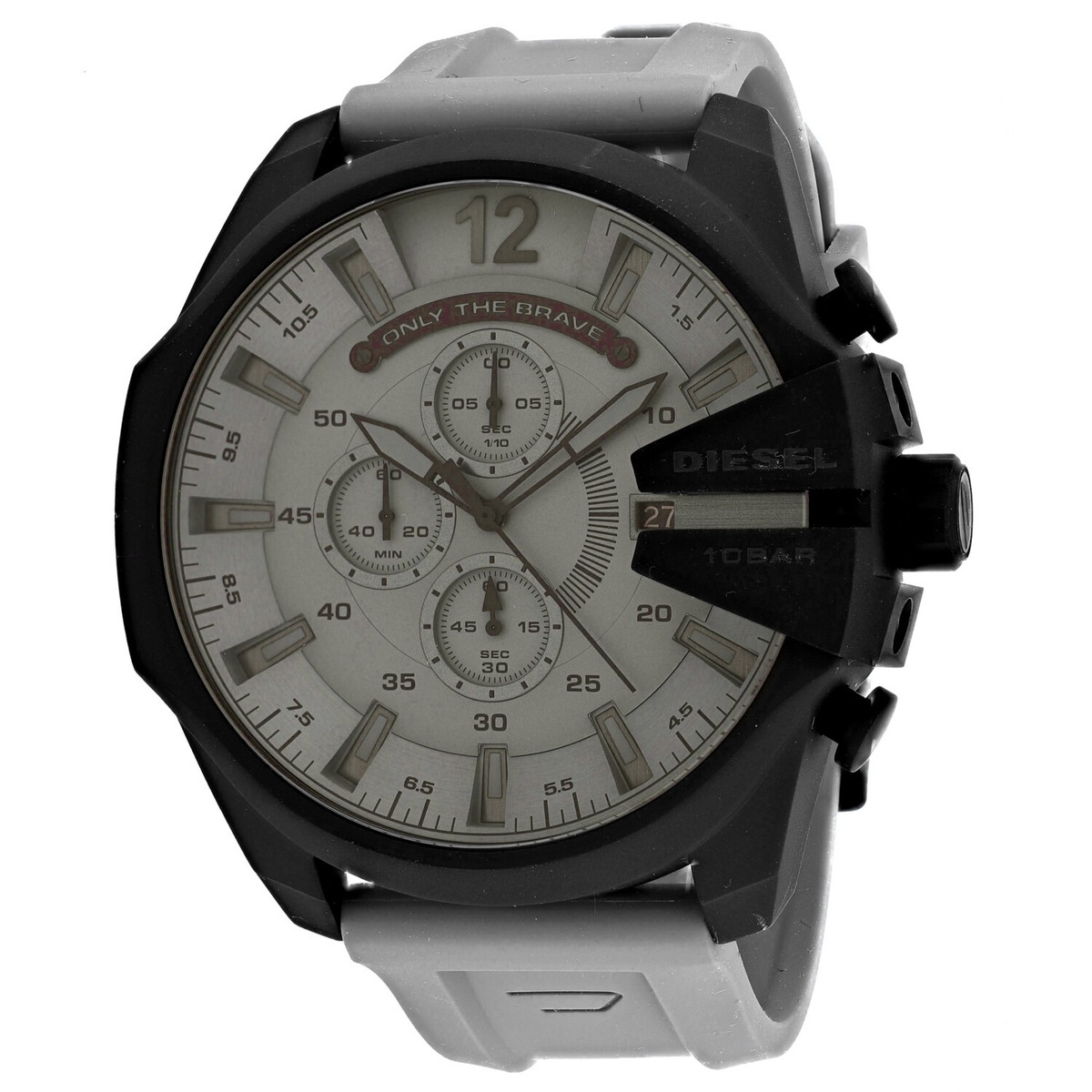 Diesel Mega Chief Men's Gray Watch - DZ4496 for sale online
