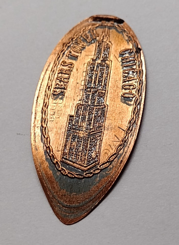 Sears Tower Chicago Elongated Token Coin