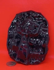 "Sumerian Goddess" - Original Clay sculpture/Bas-relief/Clay Tablet. Hand made.