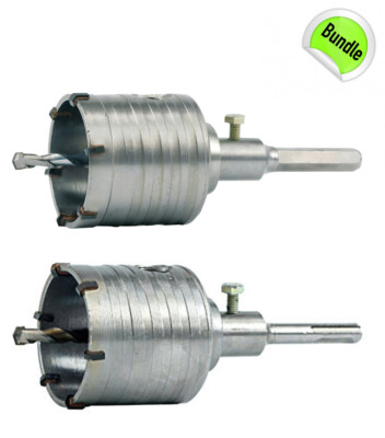 Bohrer Loch Bohrkrone Hartmetall Dosenbohrer SDS Plus 65mm + 80 mm