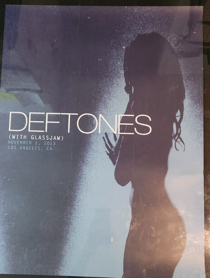 Deftones 2013 Los Angeles CA concert poster with Glassjaw 18x24 eBay