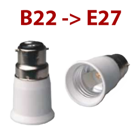 Aiwode B22 Vers E27 Socket Convertisseur,Adaptateur De Douille Pour Ampoules LED Et Ampoules