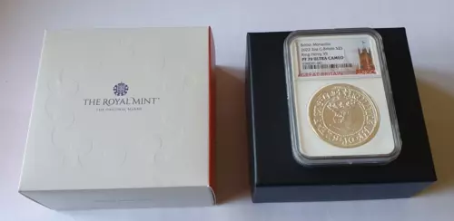 2022 KING HENRY VII £5 2oz SILVER PROOF - NGC PF70 - MONARCHS  - RARE - BARGAIN