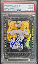 YAROSLAV ASKAROV SIGNED 2023 BLACK DIAMOND ROOKIE GEMS  PSA 7 AUTO 10  246/399