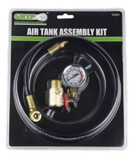 Air Tank Assembly Kit 4 ft Hose 0-200 PSI Gauge 1/4" NPT with Tire Chuck