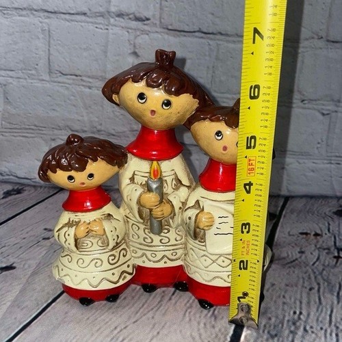 Vtg MCM Japan Trio Christmas Choir Singing Choirboys Paper Mache 60’s-70’s - Picture 7 of 7