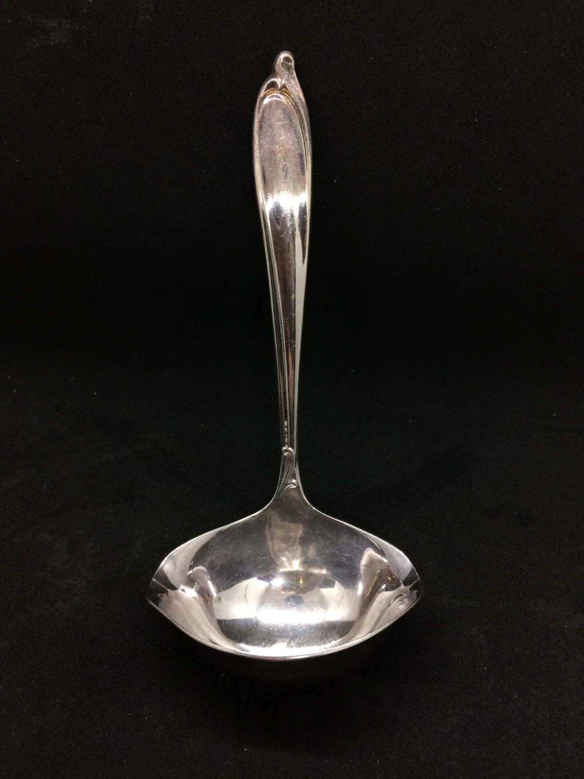 Silverplate Gravy Sauce Ladle International - Happy Anniversary Circa 1960