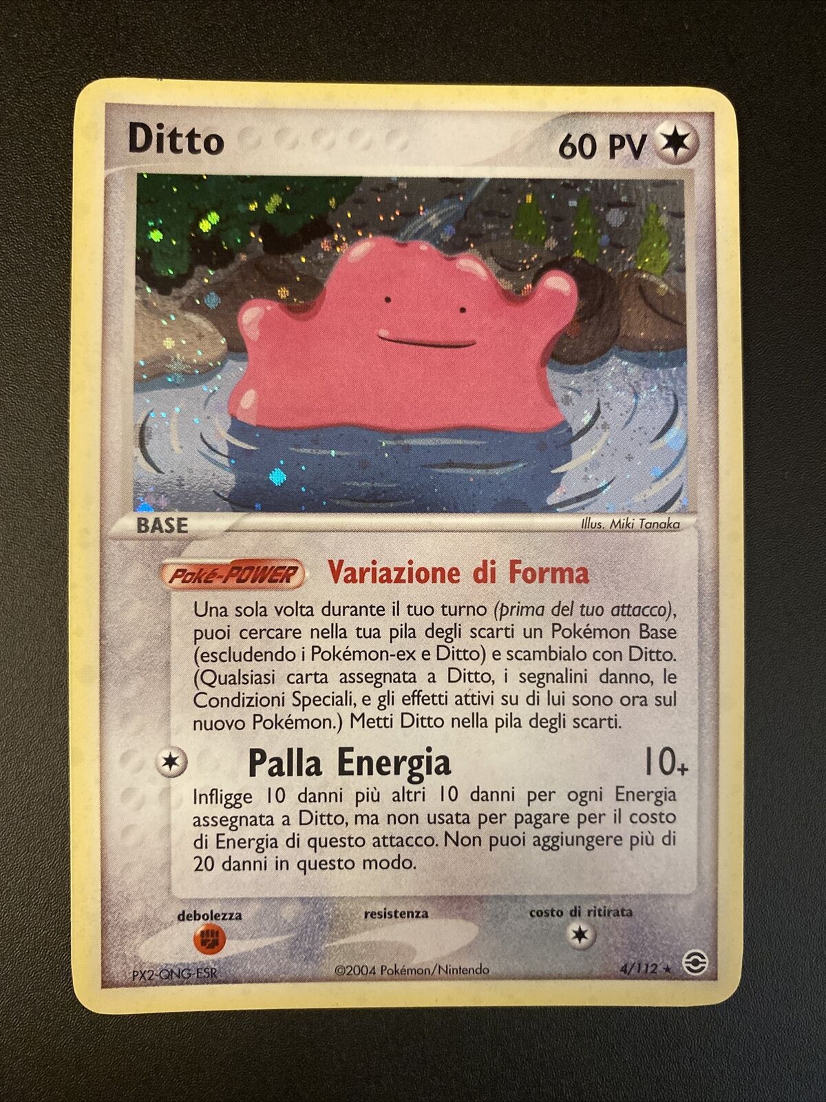 PSA 9 MINT Ditto 2004 EX Fire Red Leaf Green 4/112 Reverse HOLO Pokemon  Card