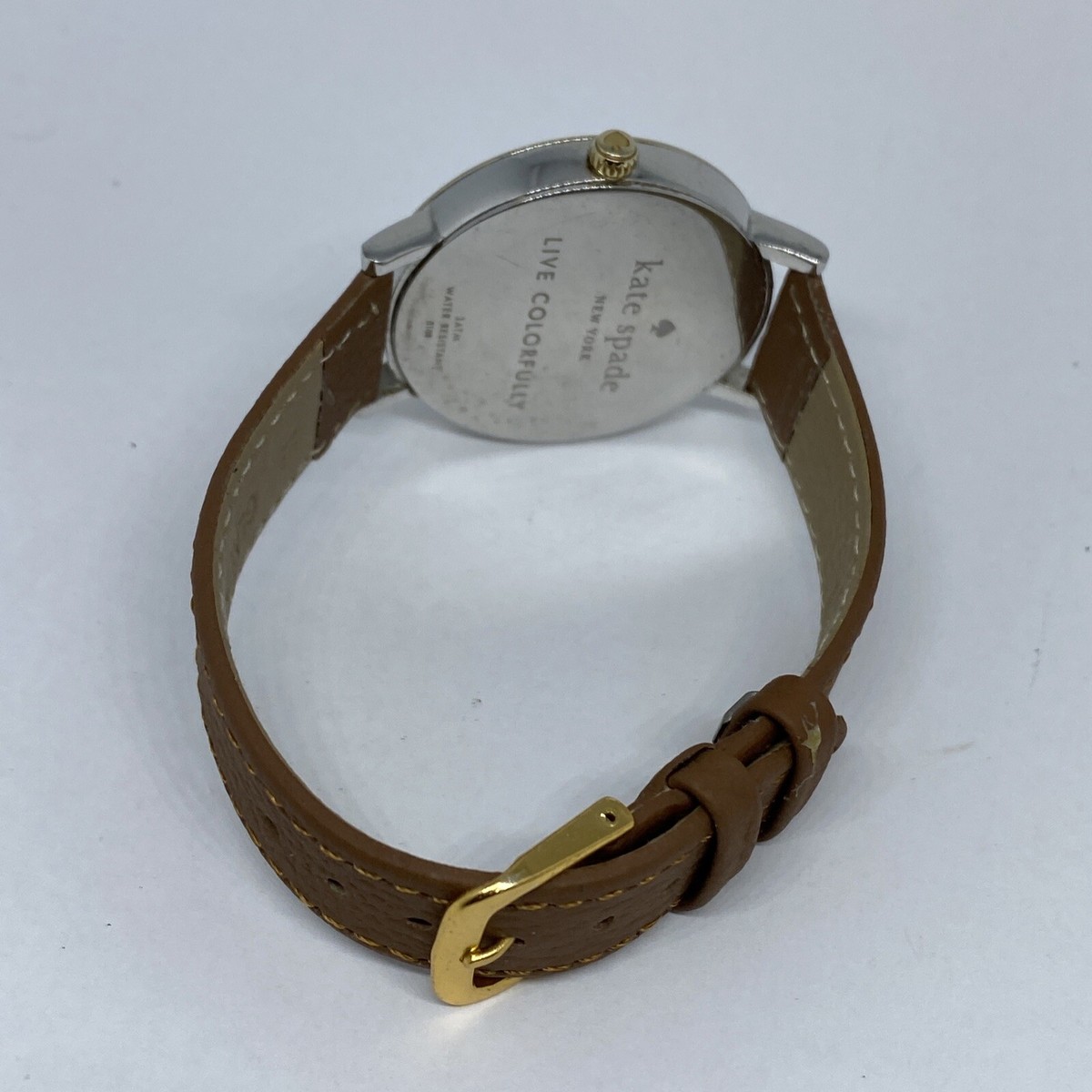 Kate Spade New York Gramercy 0108 Women\'s Brown Leather Analog Dial Watch VK173 Amazon.com: kate spade new york Women main image 3