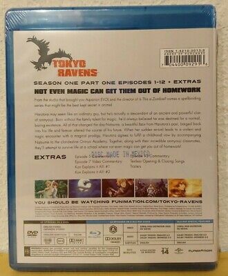 NEW - Tokyo Ravens: Season 1 - Part 1 (Blu-ray/DVD, 2015, 4 Disc Set) Anime