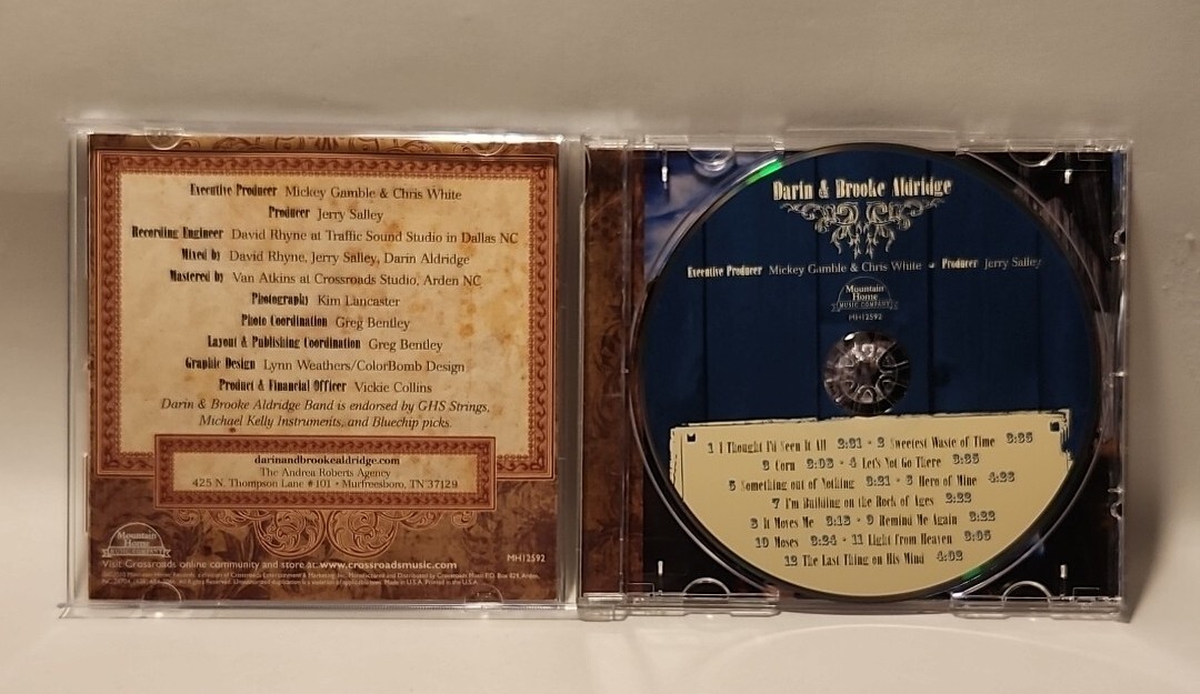 Darin and Brooke Aldridge by Darin Aldridge (CD, 2010) Mountain Home