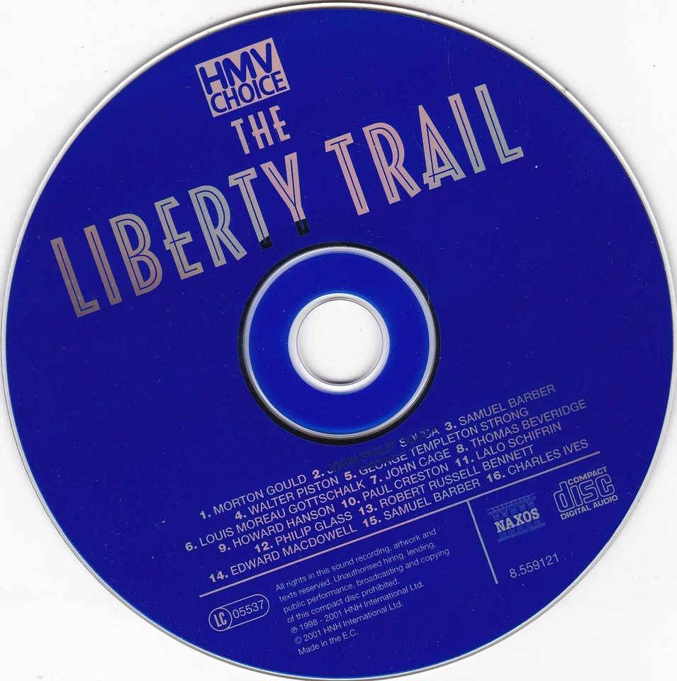 THE LIBERTY TRAIL American Classics On Naxos ( HMV CHOICE CD ) - Bild 3 von 3
