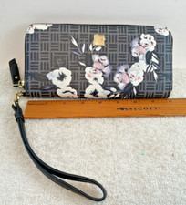 Ann Klein Wristlet Clutch Wallet Purse Bag Floral NWOT