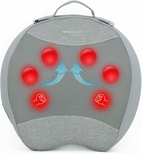 Back Massager with Heat, Shiatsu Percussion Massager for Lower Back Pain