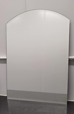 50 x 70 cm Wandspiegel Bogen schlicht elegantes Design Badezimmer rahmenlos