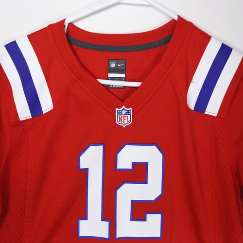 Nike On Field Tom Brady New England Patriots Throwback Womens Red Jersey XL READ - Picture 4 of 13