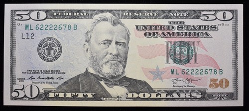 $50 dollar bill 2013 (3 NOTES) (SKU#97) - Picture 5 of 6