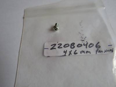 Kawasaki NOS 220B0406 Pan Head Screw 4x6 BN JS KD KE KL KM KX KZ