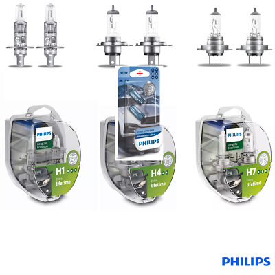 Philips Longlife EcoVision H1 H4 H7 Alle Typen Freie Wahl 2 Stk. + W5W WV