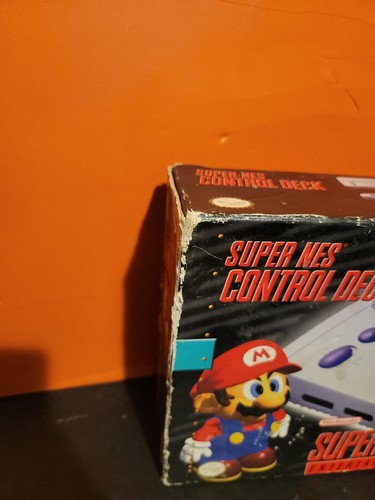 Super Nintendo Junior Jr Control Deck Console in Original Box ~ Tested & Working - Picture 12 of 14