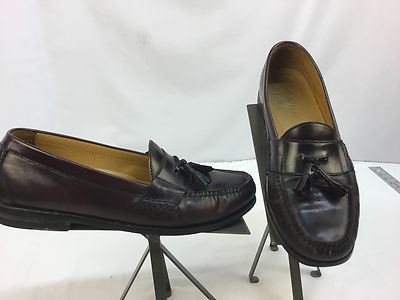 Cole Haan Loafers Shoes Sz 10.5 N Burgundy Tassels India EUC  display picture 3
