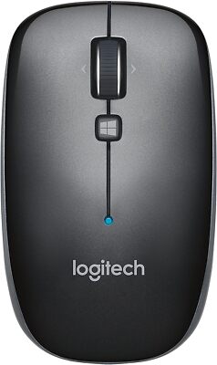 Logitech M557 Bluetooth Maus Bluetooth, PC Maus, PC/Mac, 4-Wege Schwarz UK