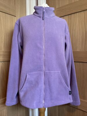 Cotton Traders Ladies Lilac Coloured Fleece Jacket, Size Small Chest 42