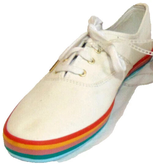 ZAPATOS DEPORTIVOS PLANOS DE LONA ARCO IRIS WF61875 KEDS DREAM FOAMS BLANCOS ~ 10 Foto 2 de 4