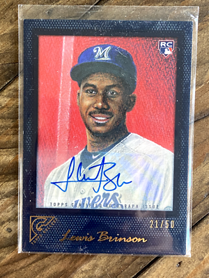 Lewis Brinson 2017 Topps Gallery Baseball #149 Rookie Card Blue Auto RC #d/50 | eBay Lewis Brinson 2017 Topps Gallery Baseball #149 Rookie Card Blue Auto RC #d/50 | eBay