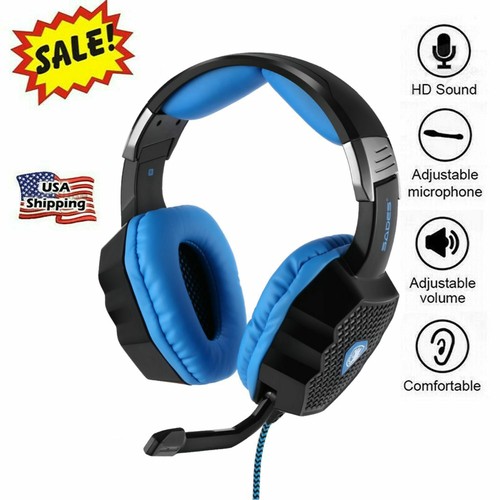 Black USB PC Gaming Headsets Breathing 