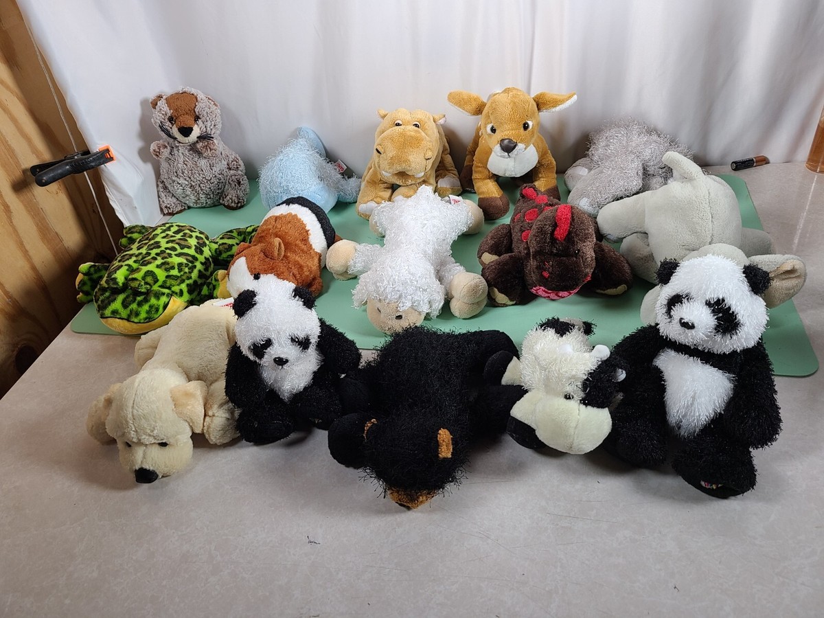 Lot of 15 Plush Ganz Webkinz Frog Pig Dog Whale Panda elephant | eBay