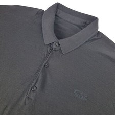 Icebreaker Polo Shirt Mens XL Black Performance Merino Wool Outdoor Casual