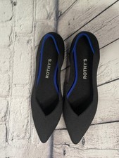 NWB Rothy  s The Flat Slip On Shoes Maritime Navy Blue Women Size 7 Round Toe SB1