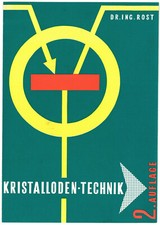 Werbeflyer Buch ‚Kristalloden-Technik‘ von Dr. Ing. R. Rost und H.M. Ernst 1956
