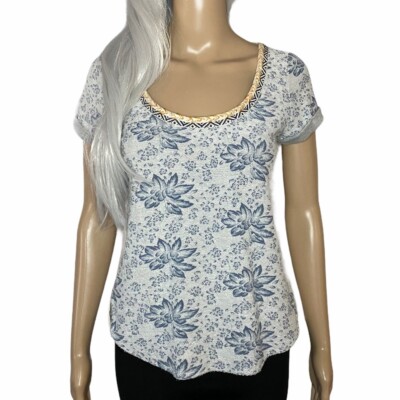 Anthro Akemi + Kin Tipperary Floral Top Sheer Back