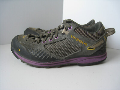 Vasque Grand Traverse Womens 6.5 EU 37 Hiking Shoes Gray Purple Vibram Sneakers