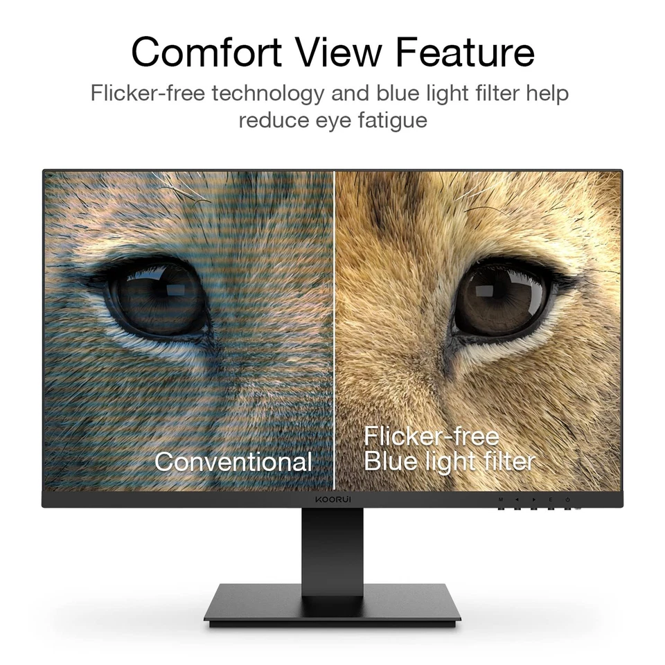 24 Inch FHD Monitor 75Hz VA Ultra Slim 178 Wide Viewing Angle HDMI VGA Ports - Image 4 of 4