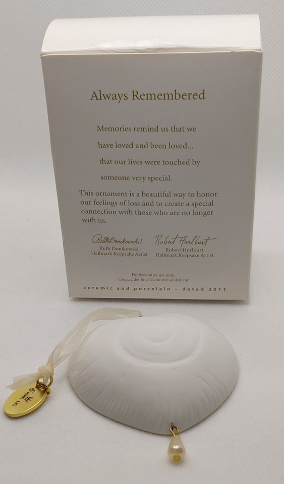 Hallmark-Decorazione, scritta Remembered Always, statuetta ornamentale