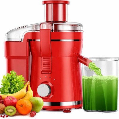 500W Powerful Centrifugal Juicer Machine - 3'' Feed Chute for Whole Fruits & Vegs