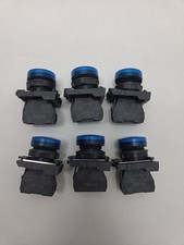 Telemecanique Zbv-g6 Blue Illuminated Push Button 120v Pilot Lights Lot Of 6 Telemecanique Zbv-g6 Blue Illuminated Push Button 120v Pilot Lights Lot Of 6