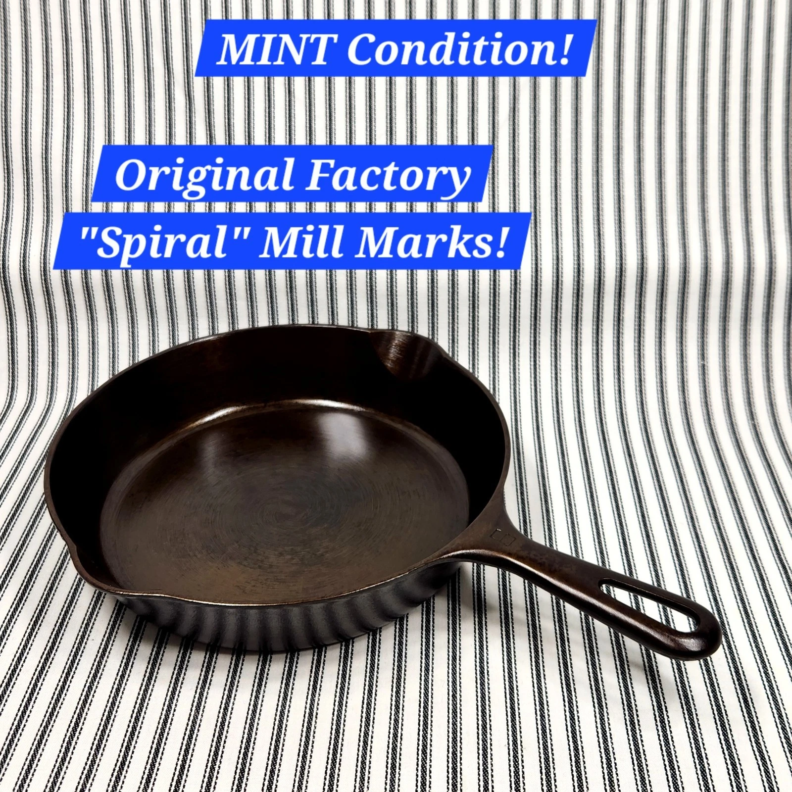 Vintage Cast Iron Skillet, #6 GRISWOLD (SBL) (1865-1957) ~RESTORED!