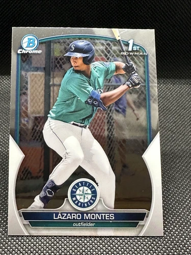 Lazaro Montes 2023 Bowman Chrome Prospects 1st Rookie #BCP-58 Seattle Mariners