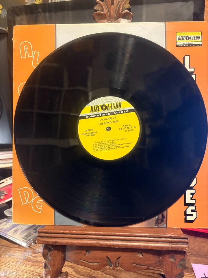 Los 5 Ases – Al Compas De Los 5 Ases 33 RPM Cumbia Porro Rare Cheesecake Latin Foto 4 de 4