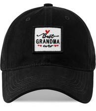 Best Grandma Ever Embroidered Patch Baseball Cap Metal Closure Adjustable New