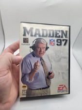 Madden NFL 97 (Sega Genesis, 1996) Cartridge w/ Box Good Condition Retro Game