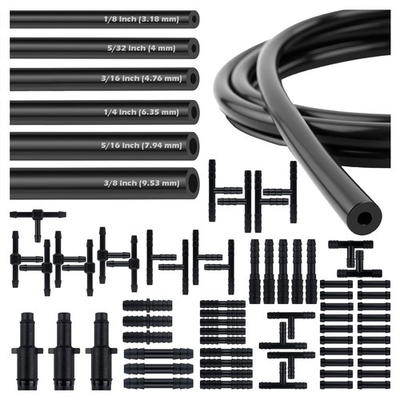 #ad Automotive Vacuum Lines 6PCS 5Ft Multi Size Silicone Vacuum Hose with 64PC $25.19